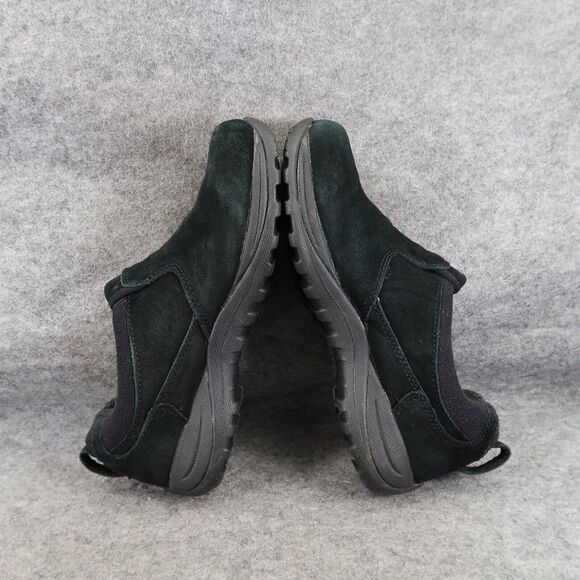 LL Bean Shoes Womens 7 Slip On Moc Insulated Comfort Leather Arctic Grip Black - Picture 9 of 15